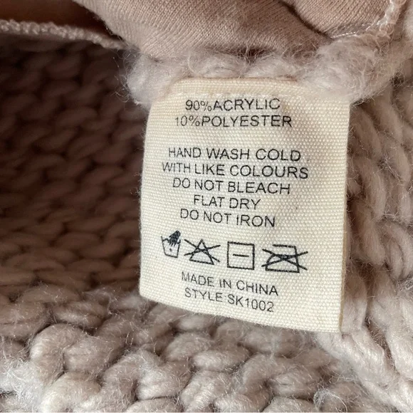 Jackson Rowe I See You Chunky Knit Cardigan in Stone Size S - Picture 12 of 13